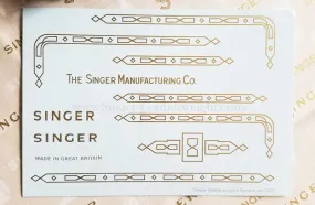 Decals, Paperclip Style for the Singer Featherweight 221, 221K, 222K Sewing Machine 1953-1961