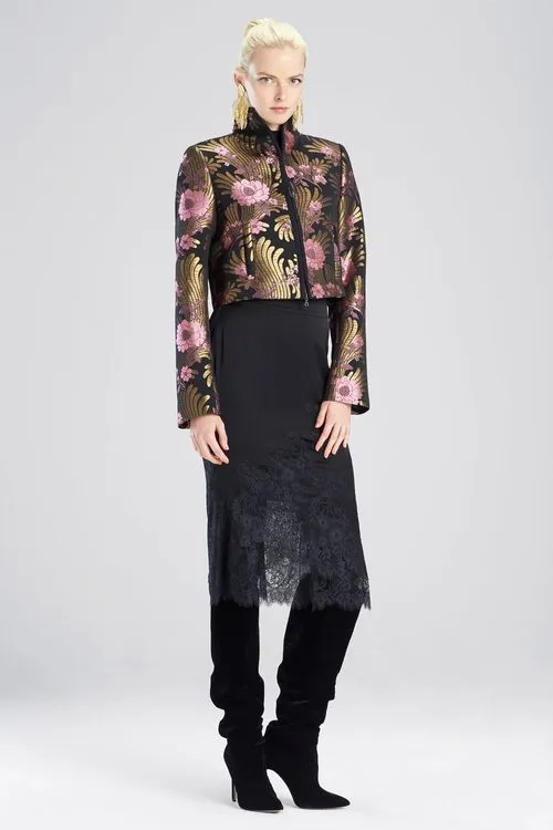 Deco Jacquard Cropped Jacket