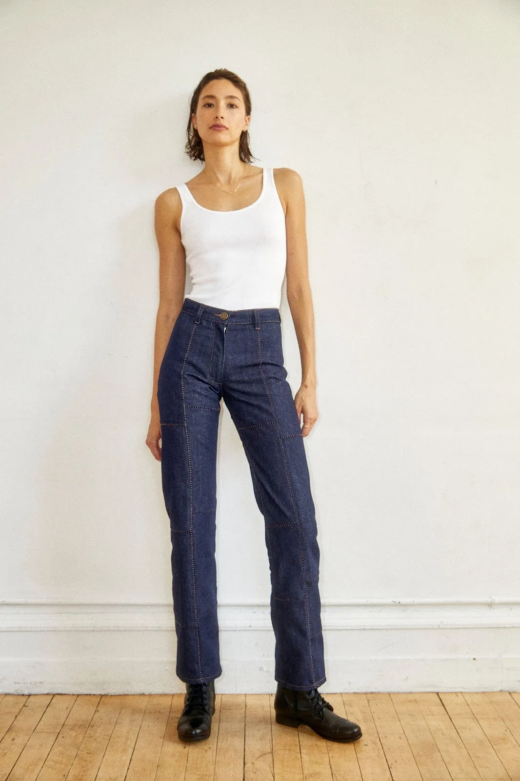 Denim Falaise Patch Trouser