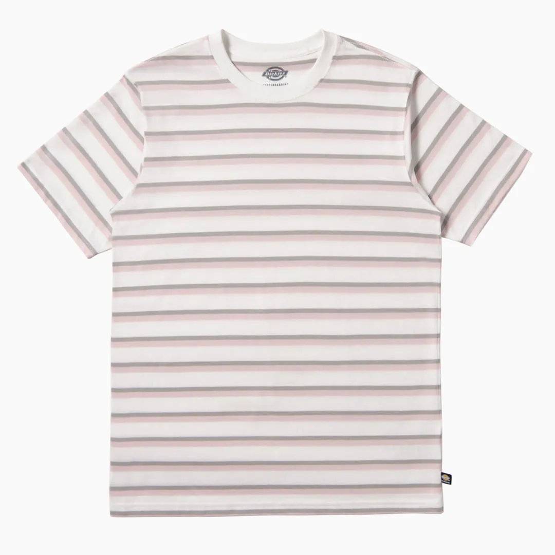 Dickies Skateboard Striped Shirt Lotus/White