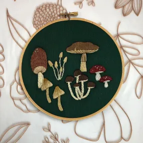 DIY Embroidery Pattern- Mushroom Designs