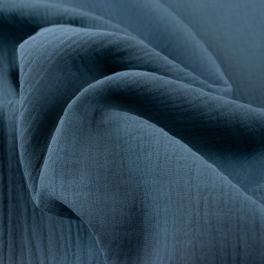 Double Gauze Cotton - Blue Haze