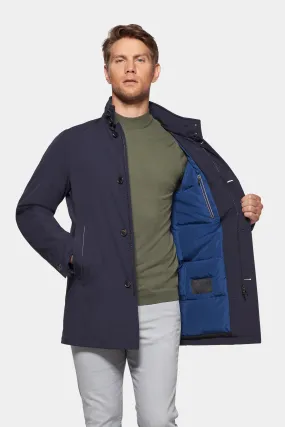 Down Lined Traveler Coat, Navy