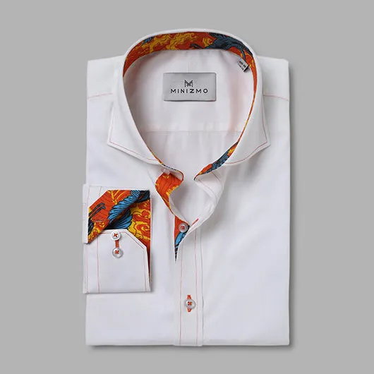 Draco White Cotton Shirt