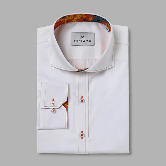 Draco White Cotton Shirt