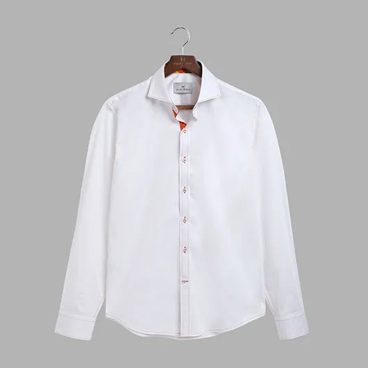 Draco White Cotton Shirt