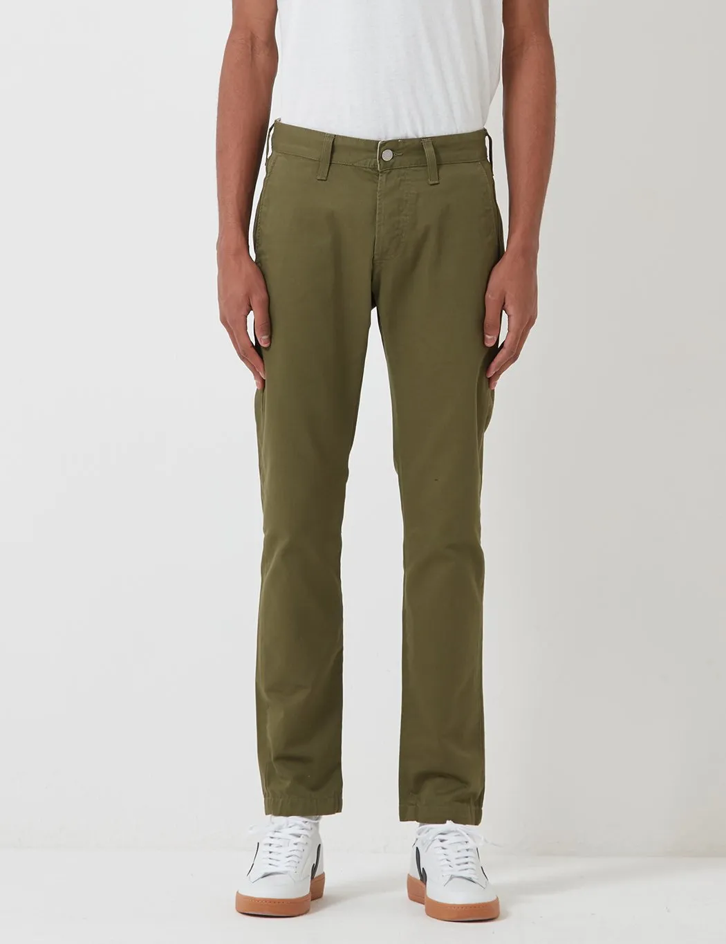 Edwin ED-55 Chino (Regular Tapered) - Military Green Rinsed