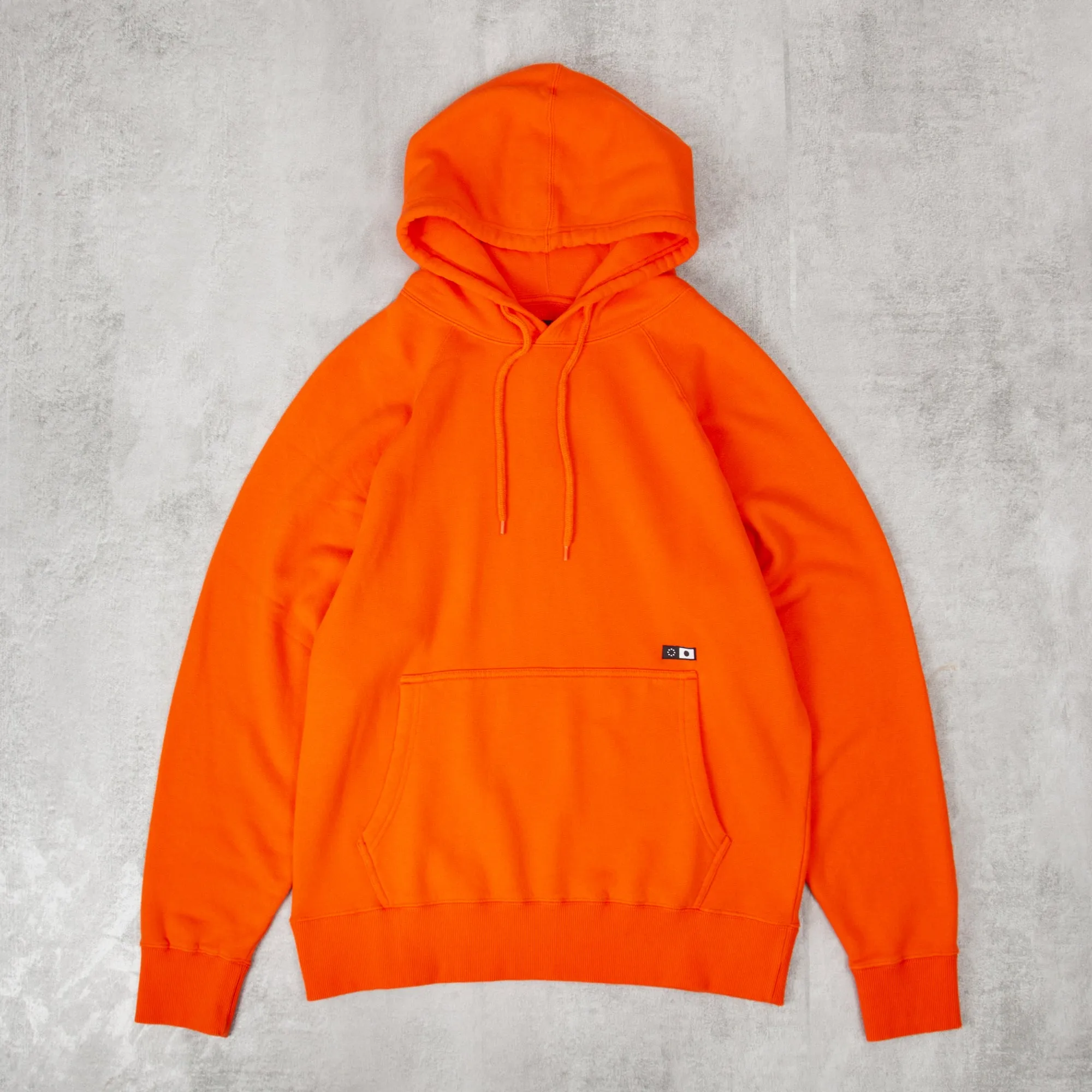 Edwin Mood Hoodie Heavy Felpa Hood - Tangerine Tango