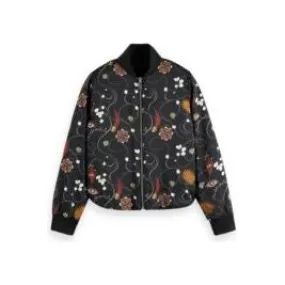 Elevated Reversible Bomber Printed/Black