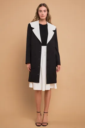 English Factory - Premium Coat with Contrast Sailor Collar