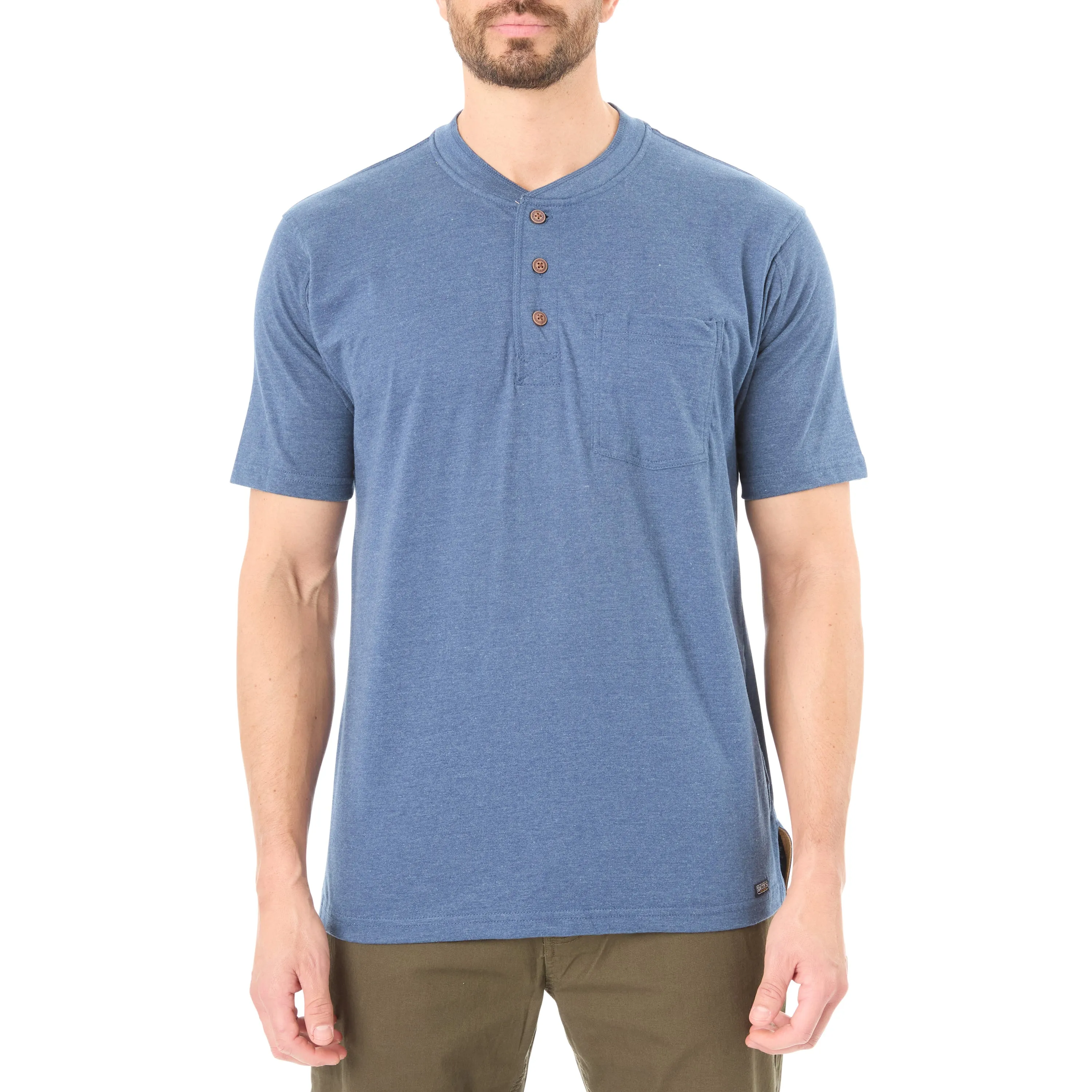 EXTENDED TAIL SHORT SLEEVE HENLEY