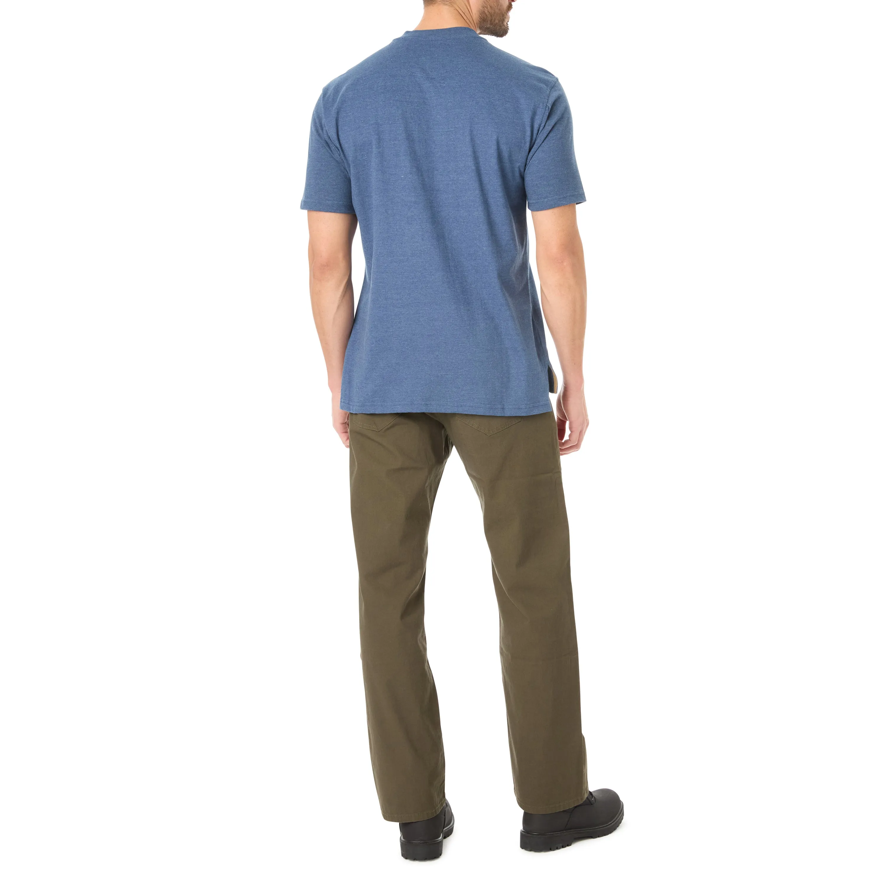 EXTENDED TAIL SHORT SLEEVE HENLEY