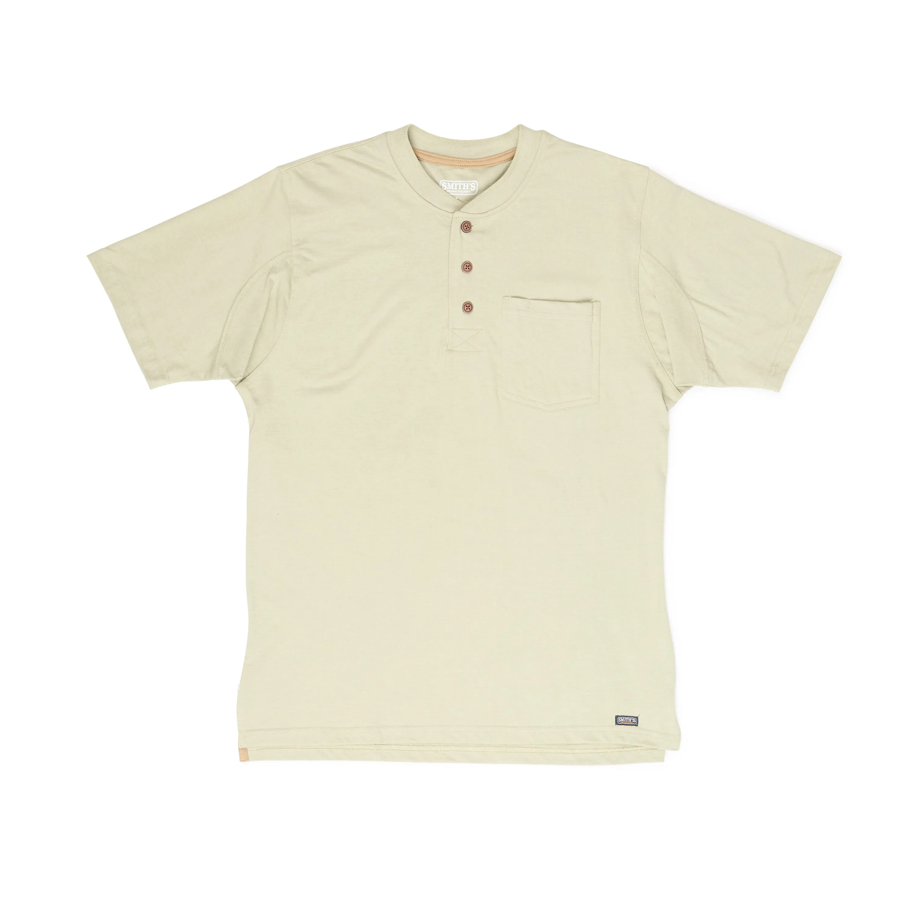 EXTENDED TAIL SHORT SLEEVE HENLEY