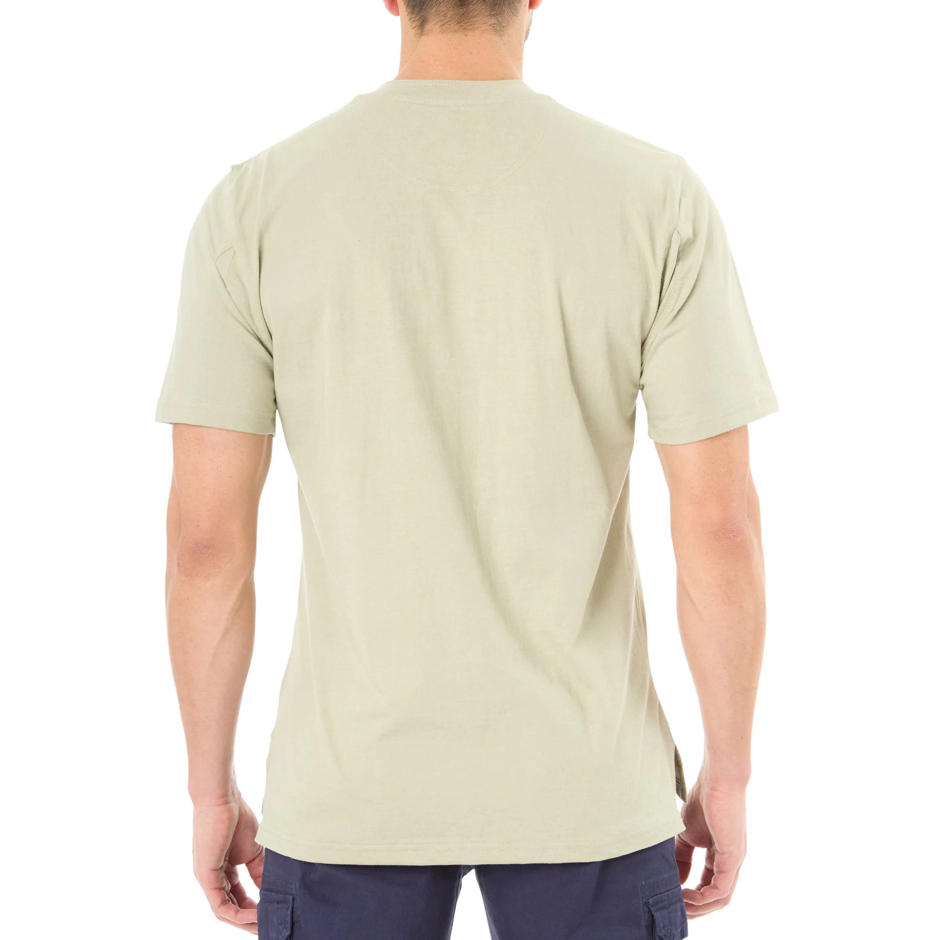 EXTENDED TAIL SHORT SLEEVE HENLEY