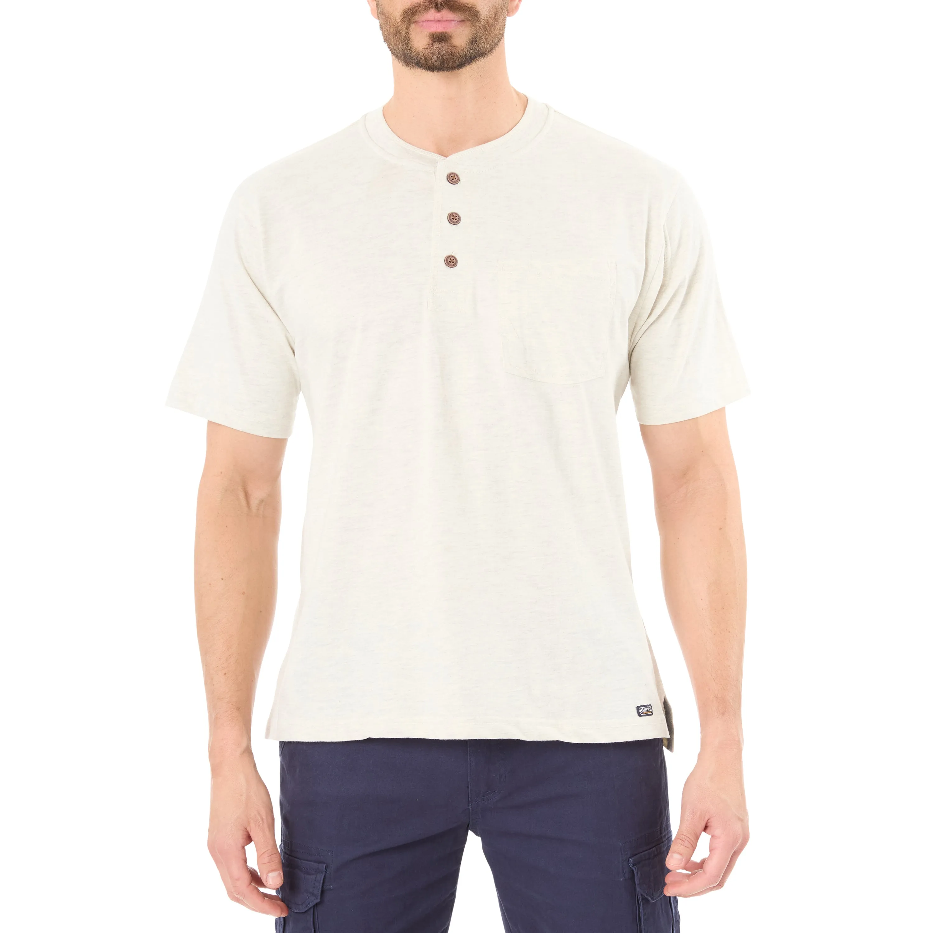 EXTENDED TAIL SHORT SLEEVE HENLEY