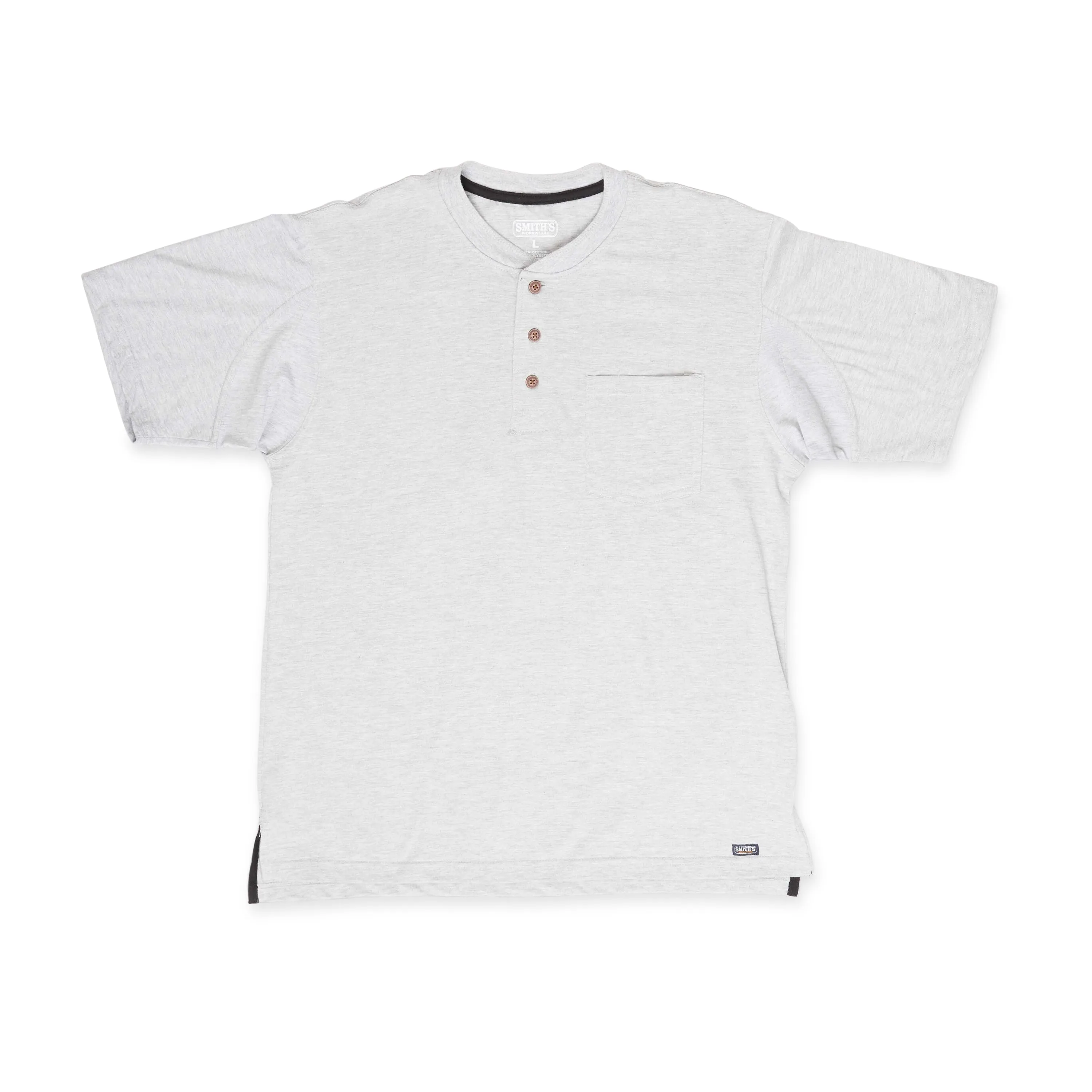 EXTENDED TAIL SHORT SLEEVE HENLEY