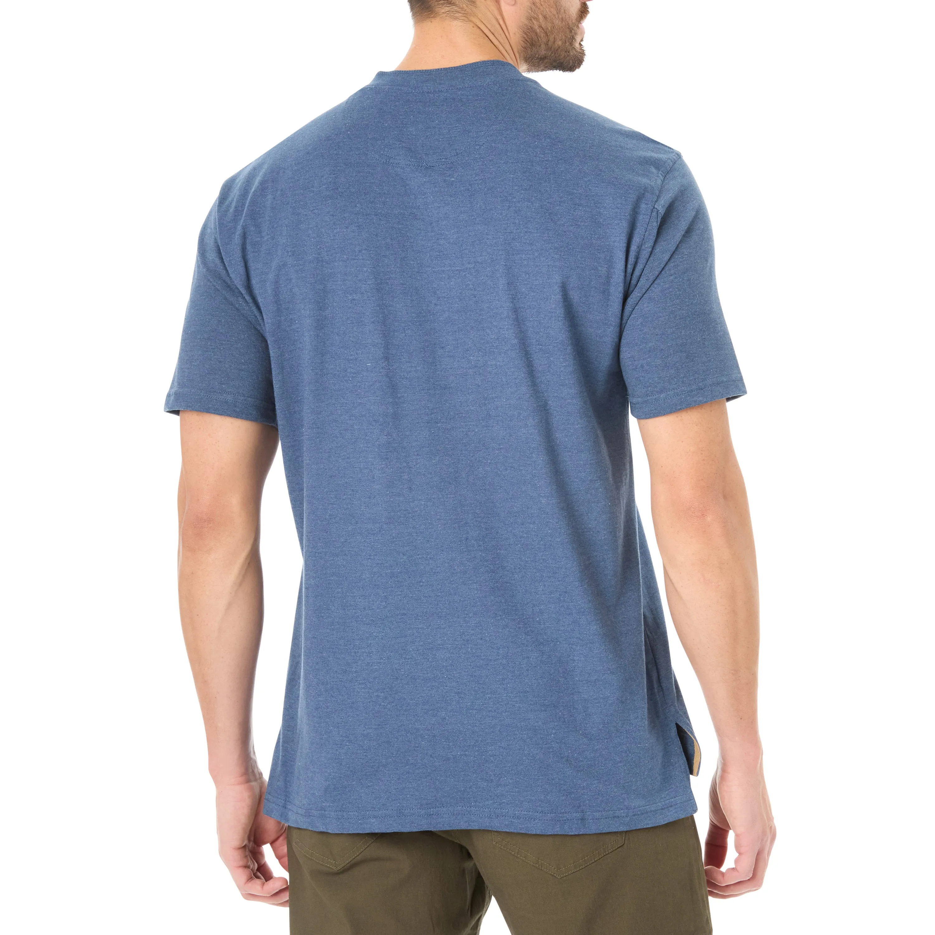 EXTENDED TAIL SHORT SLEEVE HENLEY