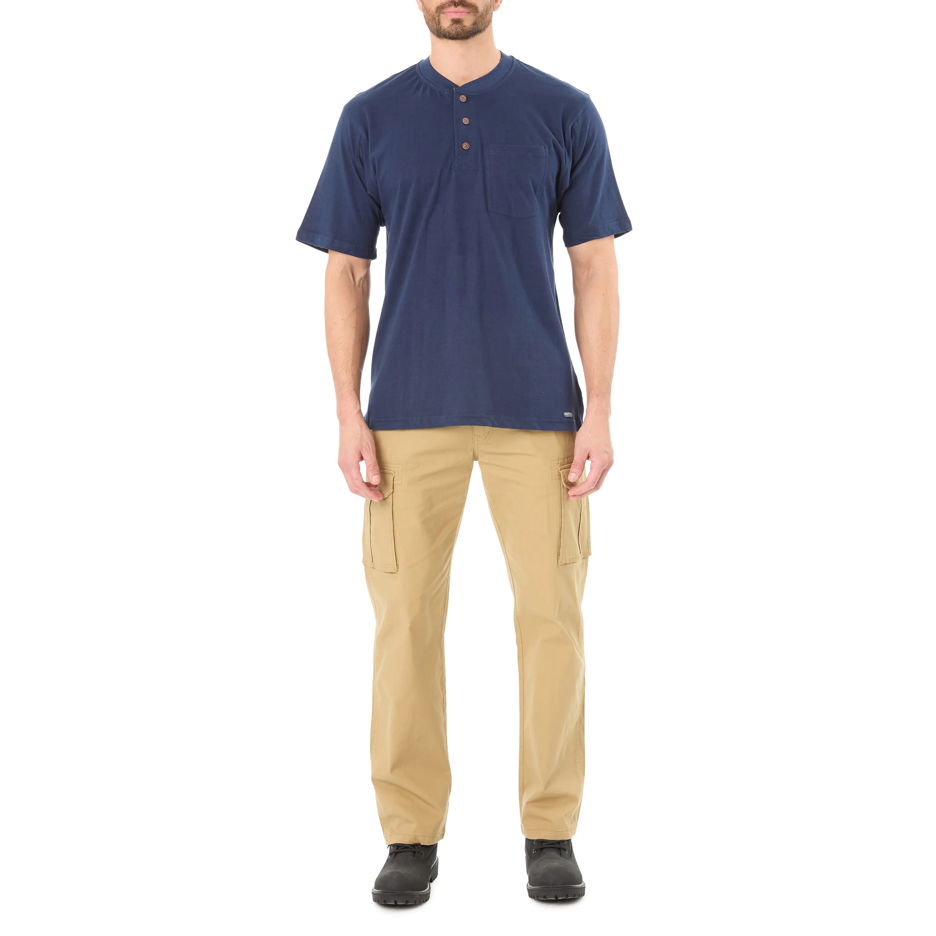 EXTENDED TAIL SHORT SLEEVE HENLEY