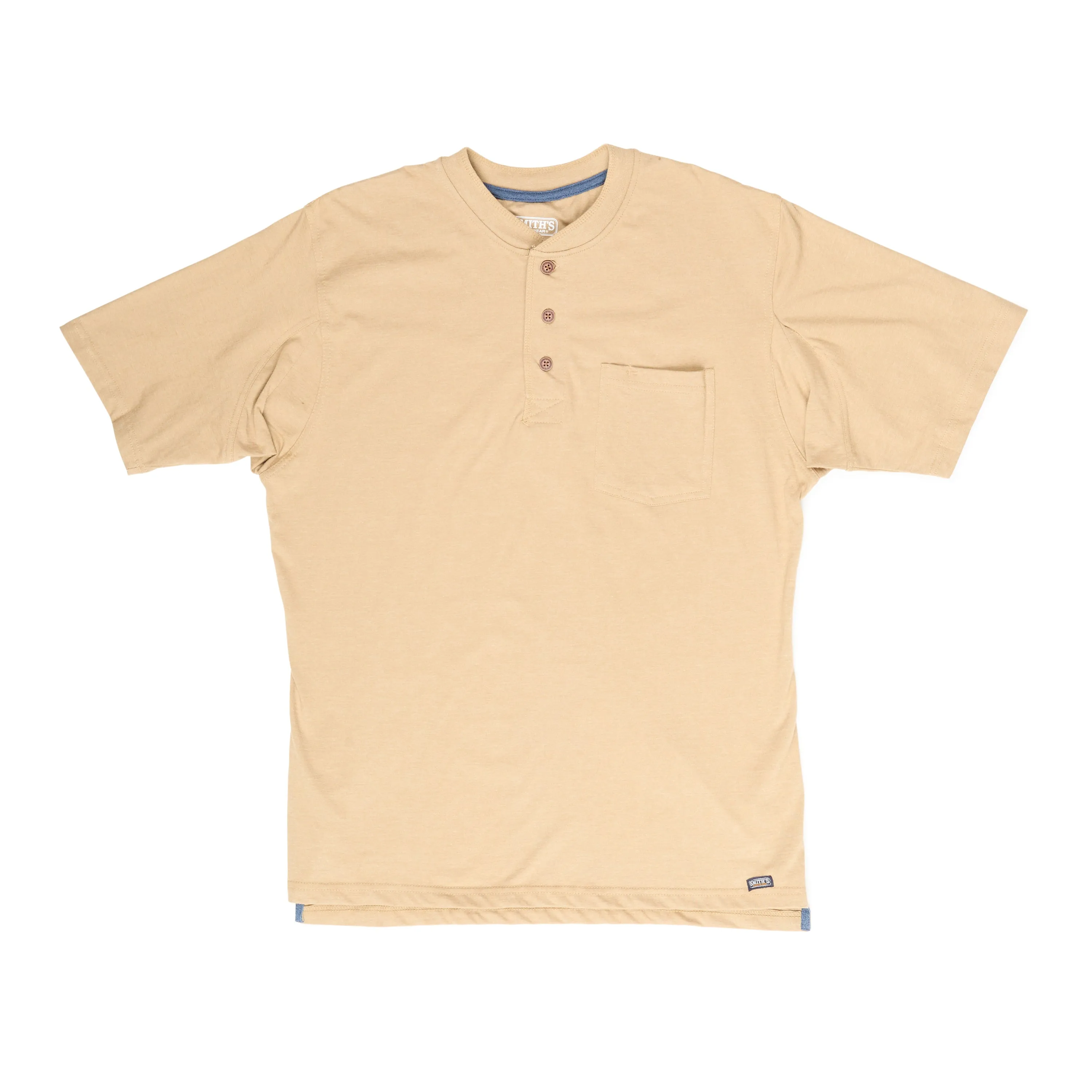 EXTENDED TAIL SHORT SLEEVE HENLEY