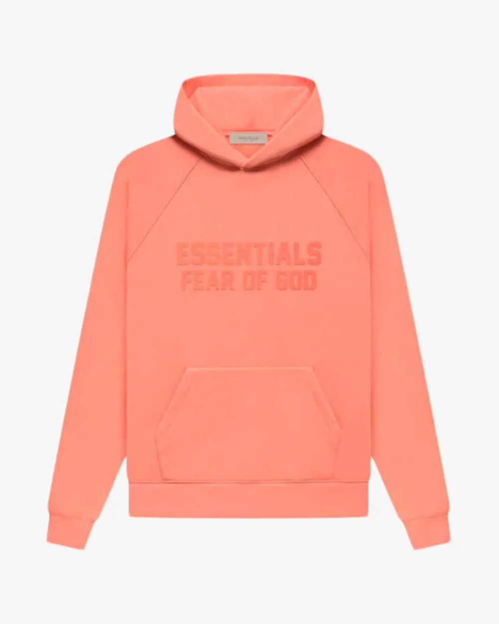 FEAR OF GOD FOG ESSENTIALS FW22 HOODIE CORAL