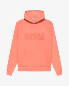 FEAR OF GOD FOG ESSENTIALS FW22 HOODIE CORAL