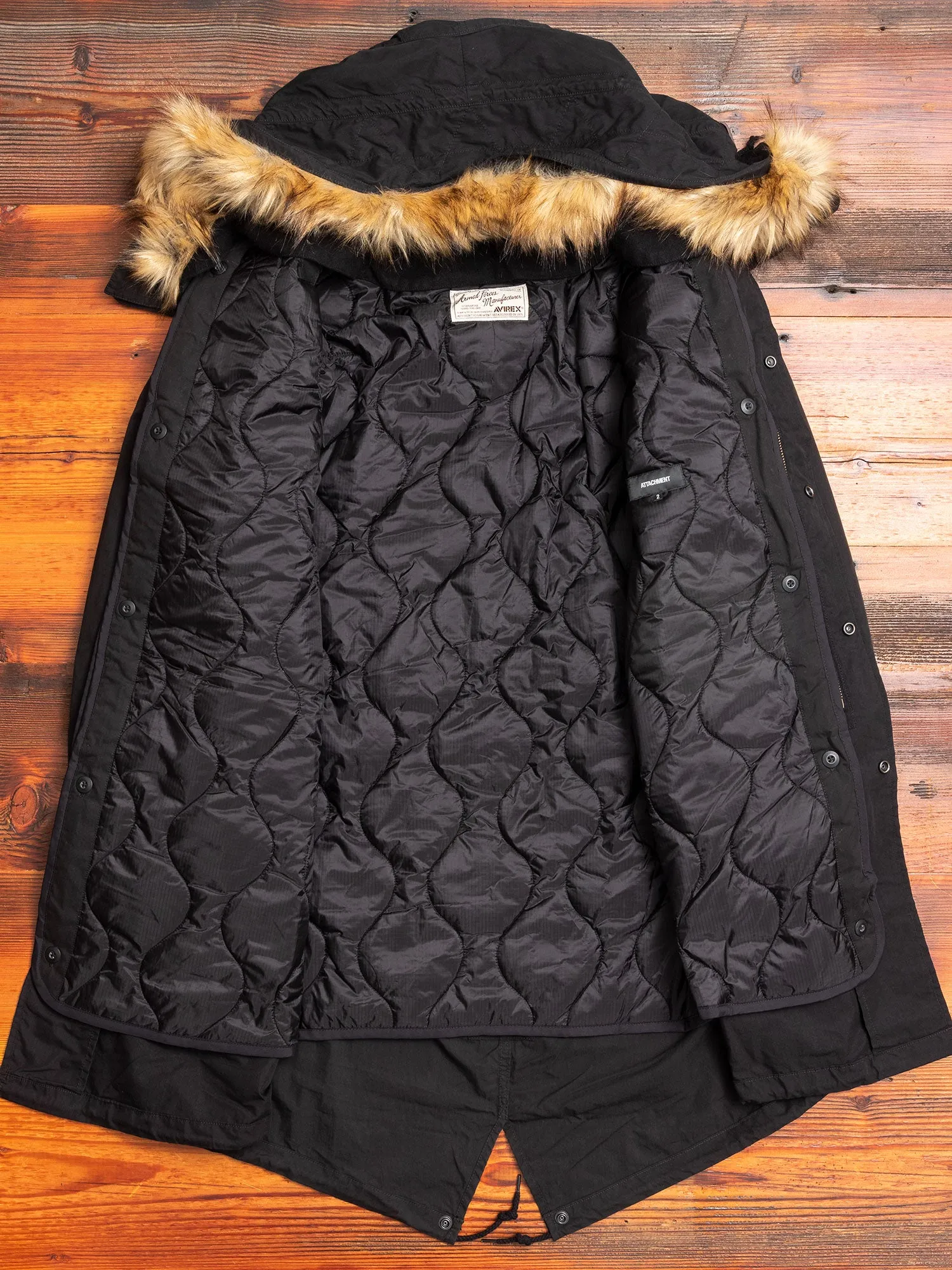 Fishtail Parka in Black