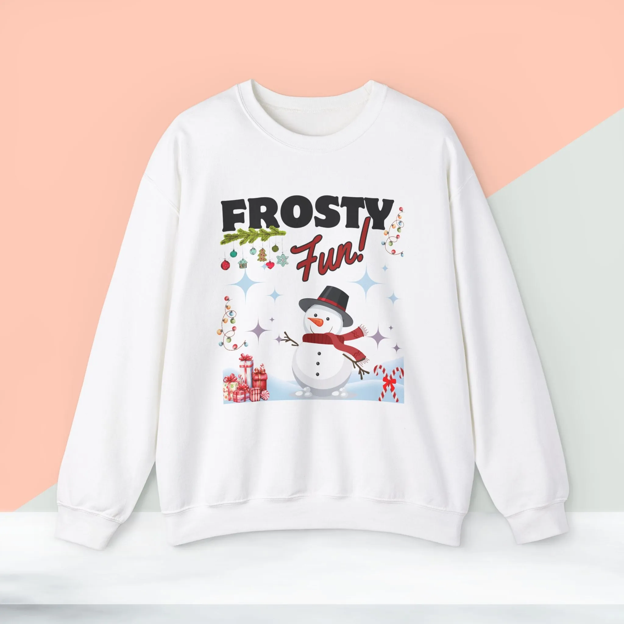 Frosty Fun Christmas Sweatshirt - Unisex Heavy Blend, Merry Christmas, Festive, Christmas Gift, Crewneck, merry Christmas Sweatshirt, Christmas Sweatshirt  Christmas Gift, Festive Sweatshirt.