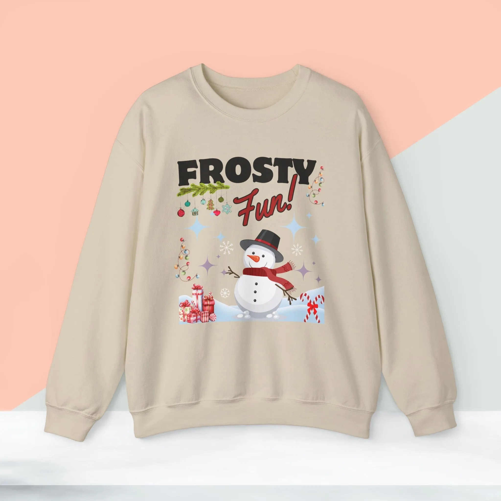 Frosty Fun Christmas Sweatshirt - Unisex Heavy Blend, Merry Christmas, Festive, Christmas Gift, Crewneck, merry Christmas Sweatshirt, Christmas Sweatshirt  Christmas Gift, Festive Sweatshirt.