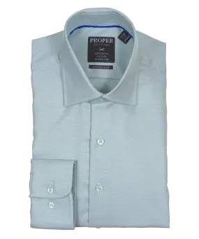 Frosty Green Contemporary Fit Cotton Shirt