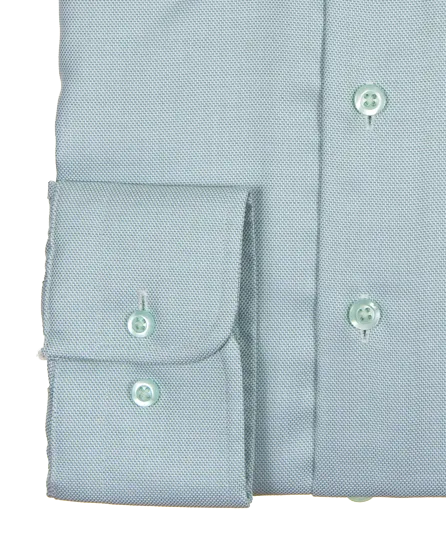 Frosty Green Contemporary Fit Cotton Shirt