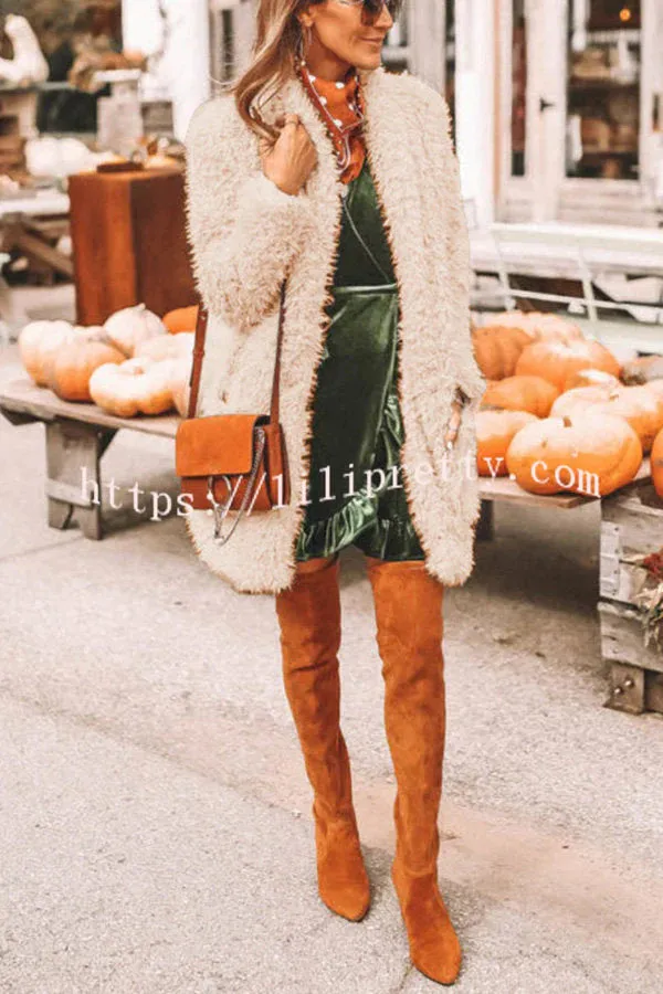 Gorgeous and Soft Pocketed Faux Fur Teddy Coat