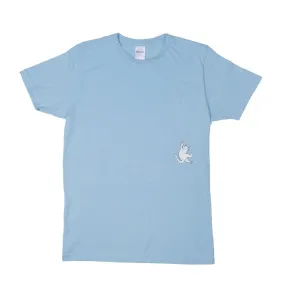 Hang In There Pocket Tee (Baby Blue)