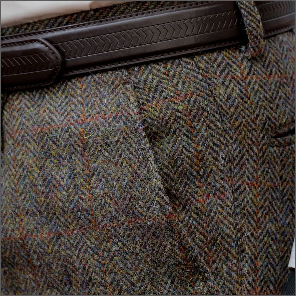 Harris Tweed Brown Herringbone 3 piece Suit>