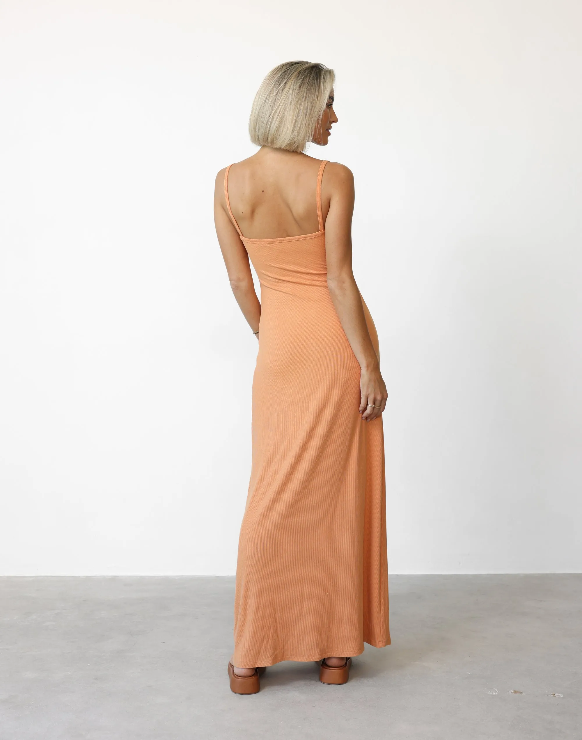 Helia Maxi Dress (Apricot)