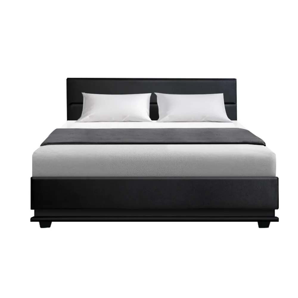 Henley LED Storage Double Bed Frame Black