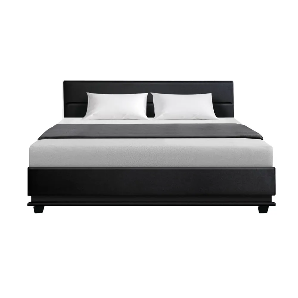 Henley LED Storage King Bed Frame Black