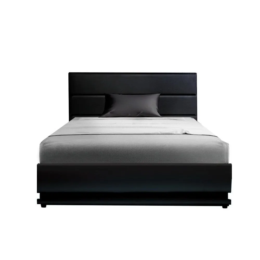 Henley LED Storage King Single Bed Frame Black