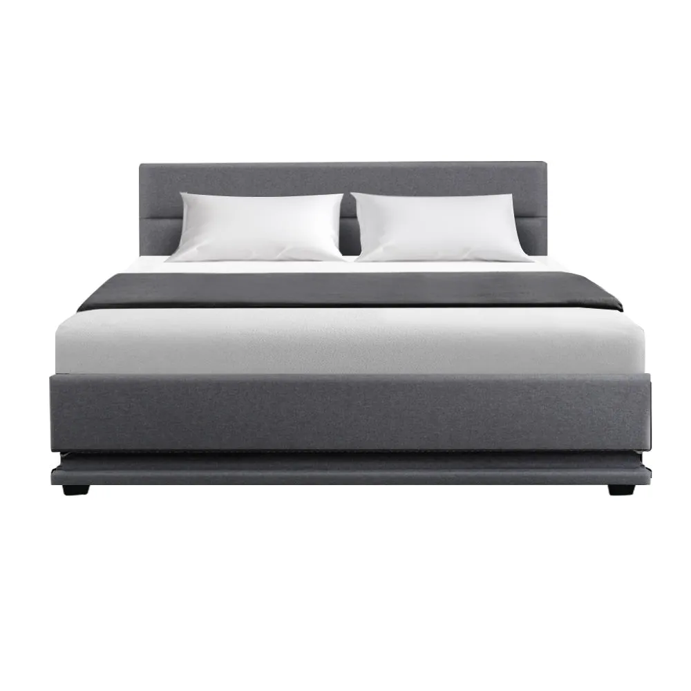 Henley LED Storage Queen Bed Frame Grey