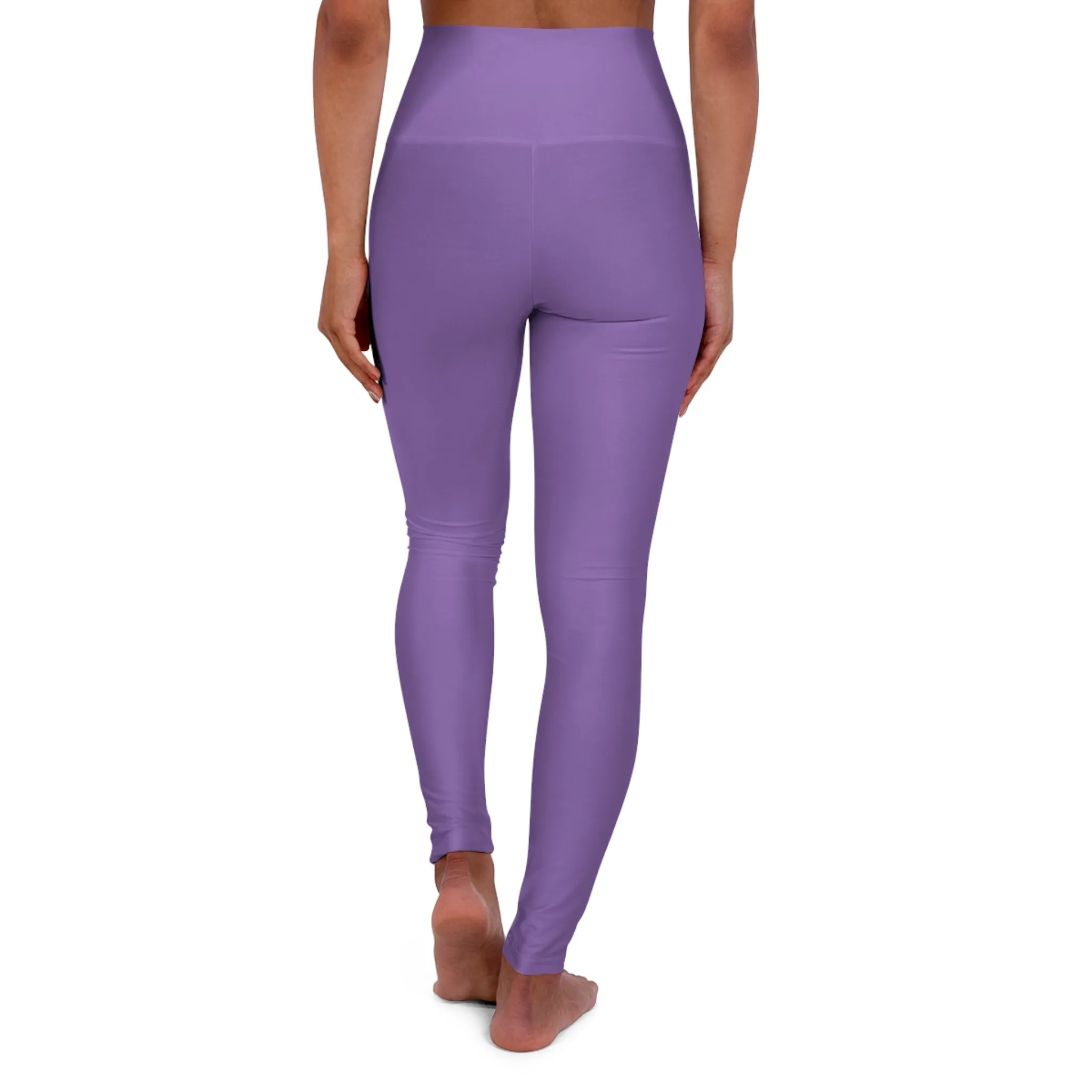 High Waisted Purple Yoga Leggings (AOP)