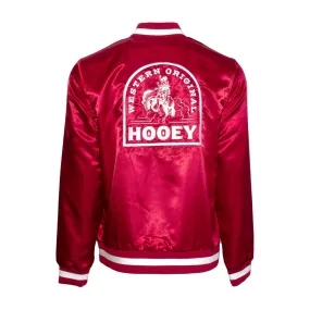 Hooey Men's Original "Big Sky" Red & White Bomber Jacket HJ131RDWH