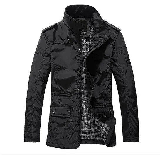 Hot sale Men's coat fashion clothes spring and autumn overcoat Men outwear