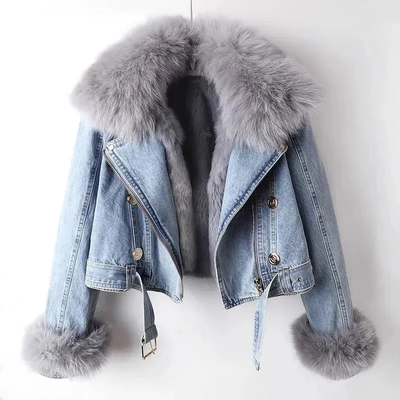 L'ATERIBÉLLE EDGY DENIM JACKET