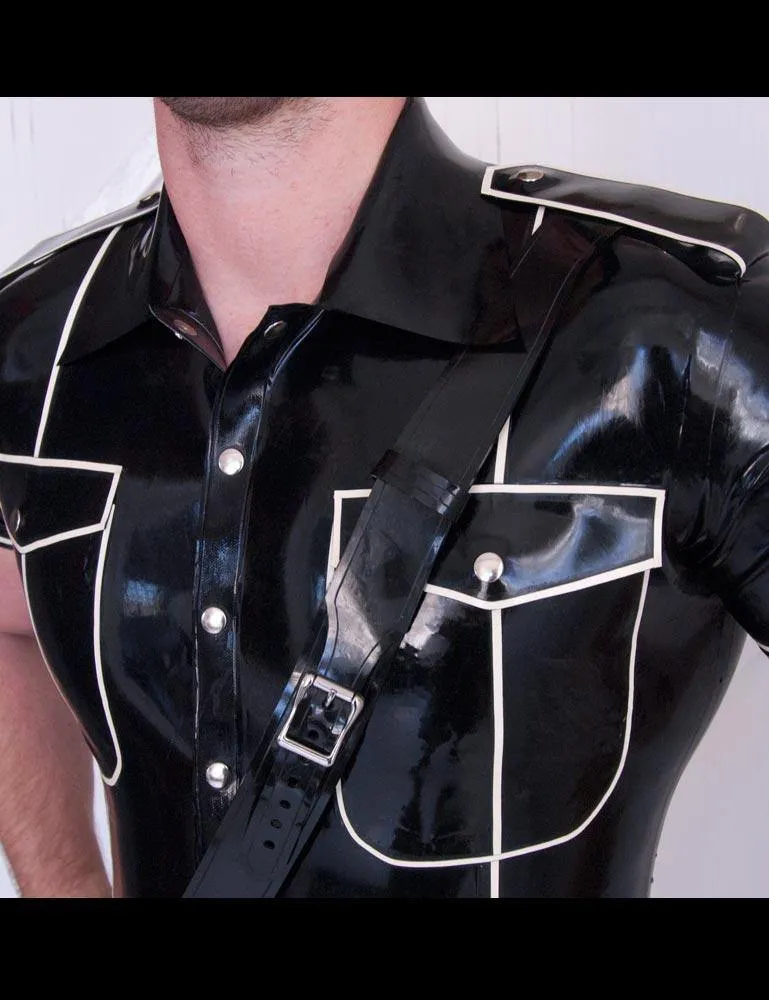 Latex Uniform Shirt w/ Piping