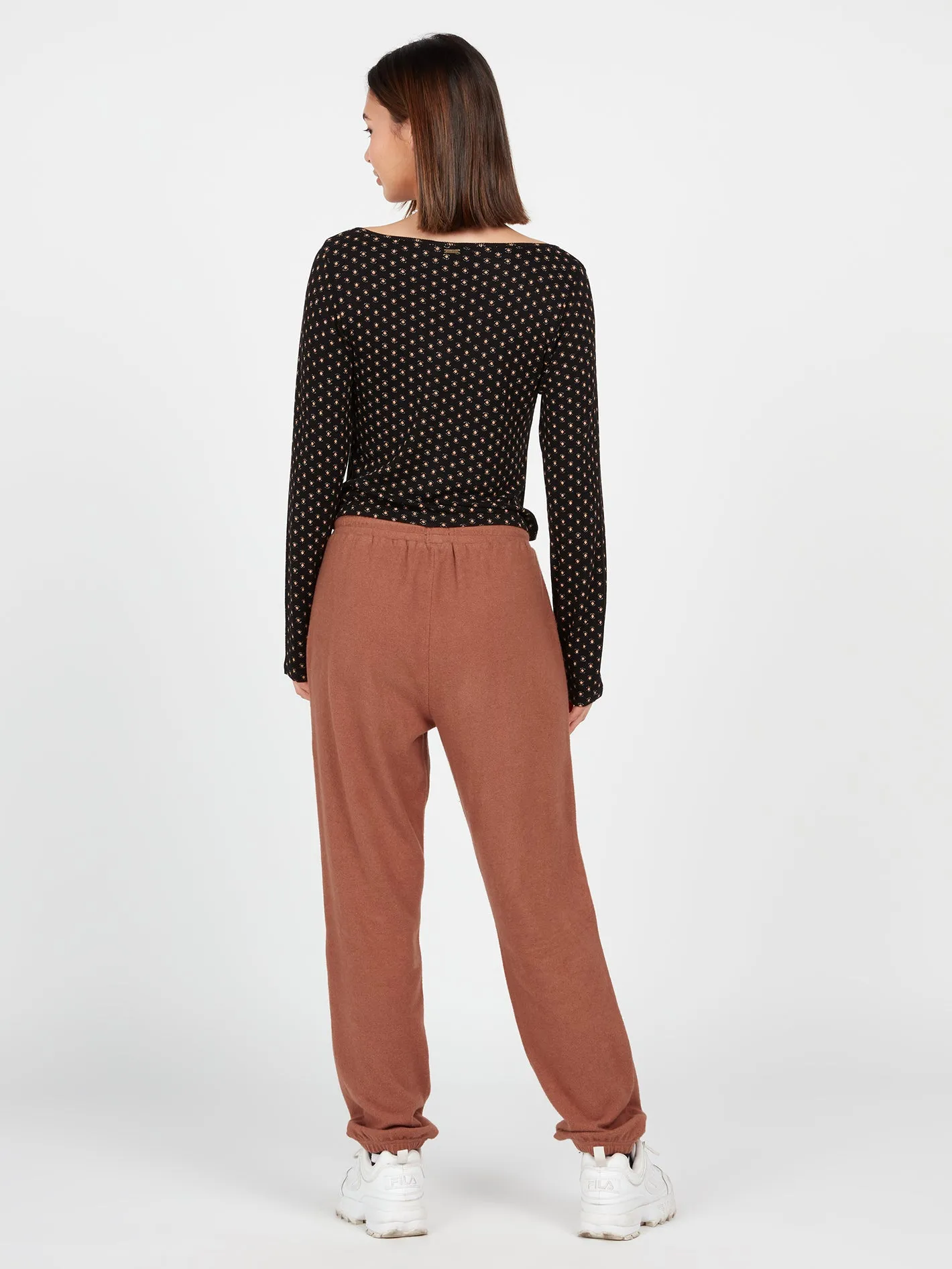 Lived In Lounge Fleece Pants - Dark Clay