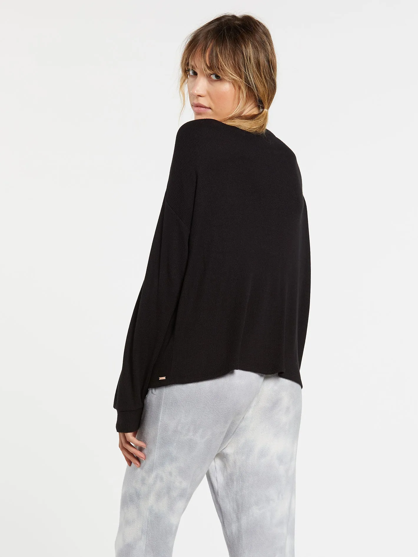 Lived In Lounge Thermal Long Sleeve - Black