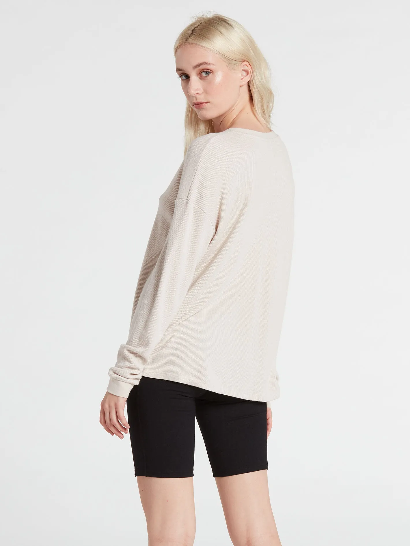 Lived In Lounge Thermal Long Sleeve Tee - Bone