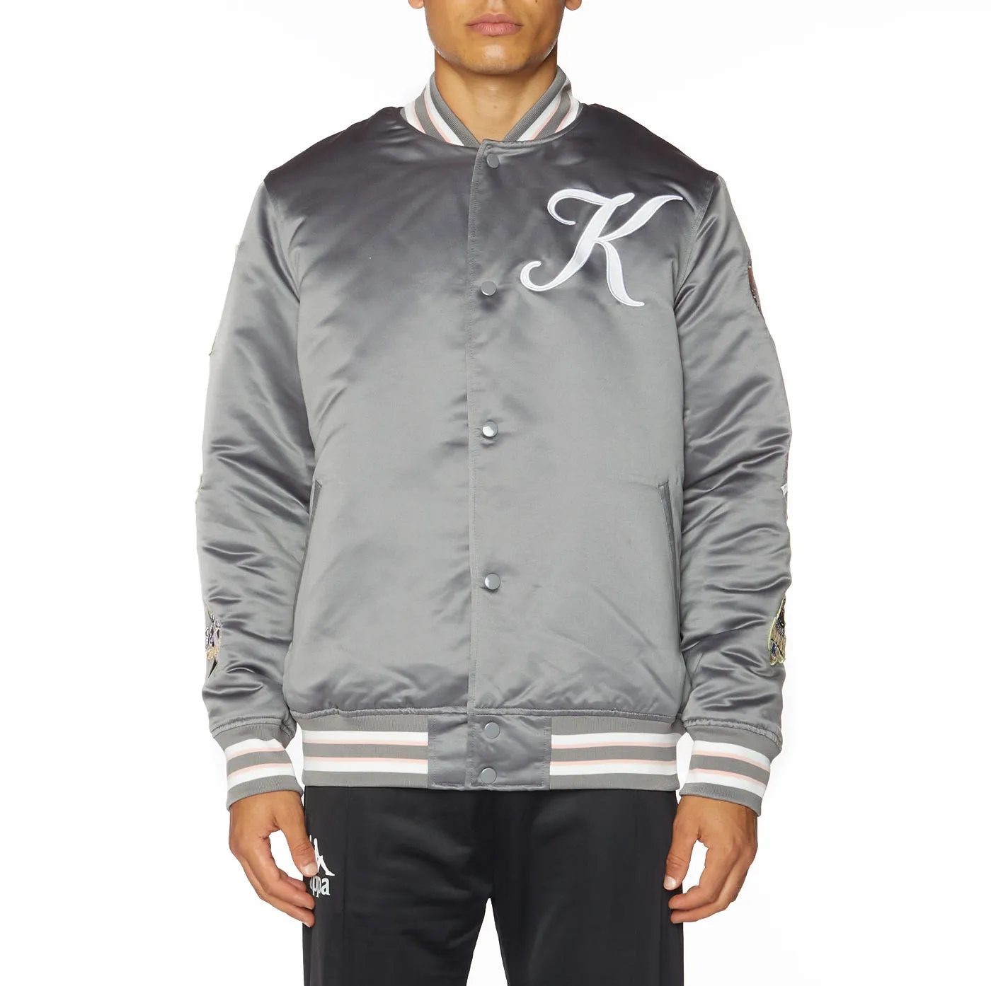 Logo Jasper Bomber Jacket - Grey