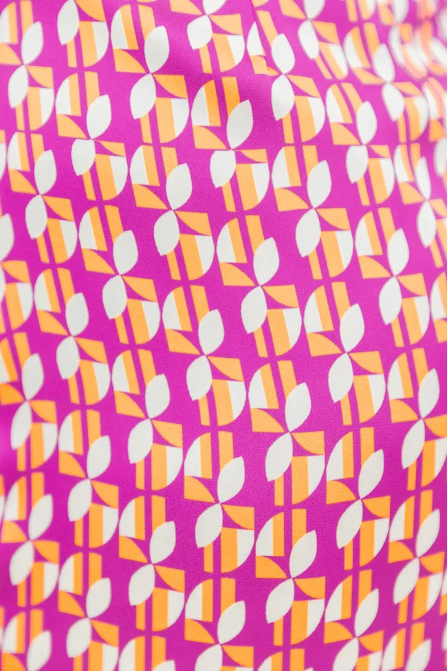 Love The Day Pink And Orange Printed Mini Dress FINAL SALE