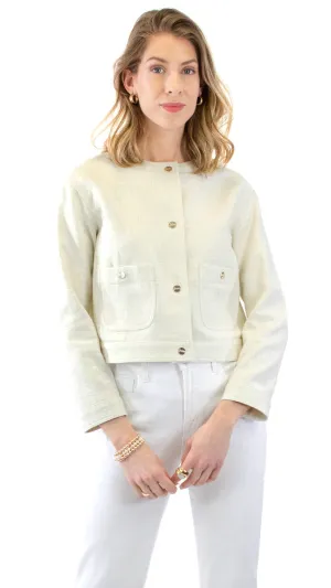 Luxury Twill Jacket - Ivory