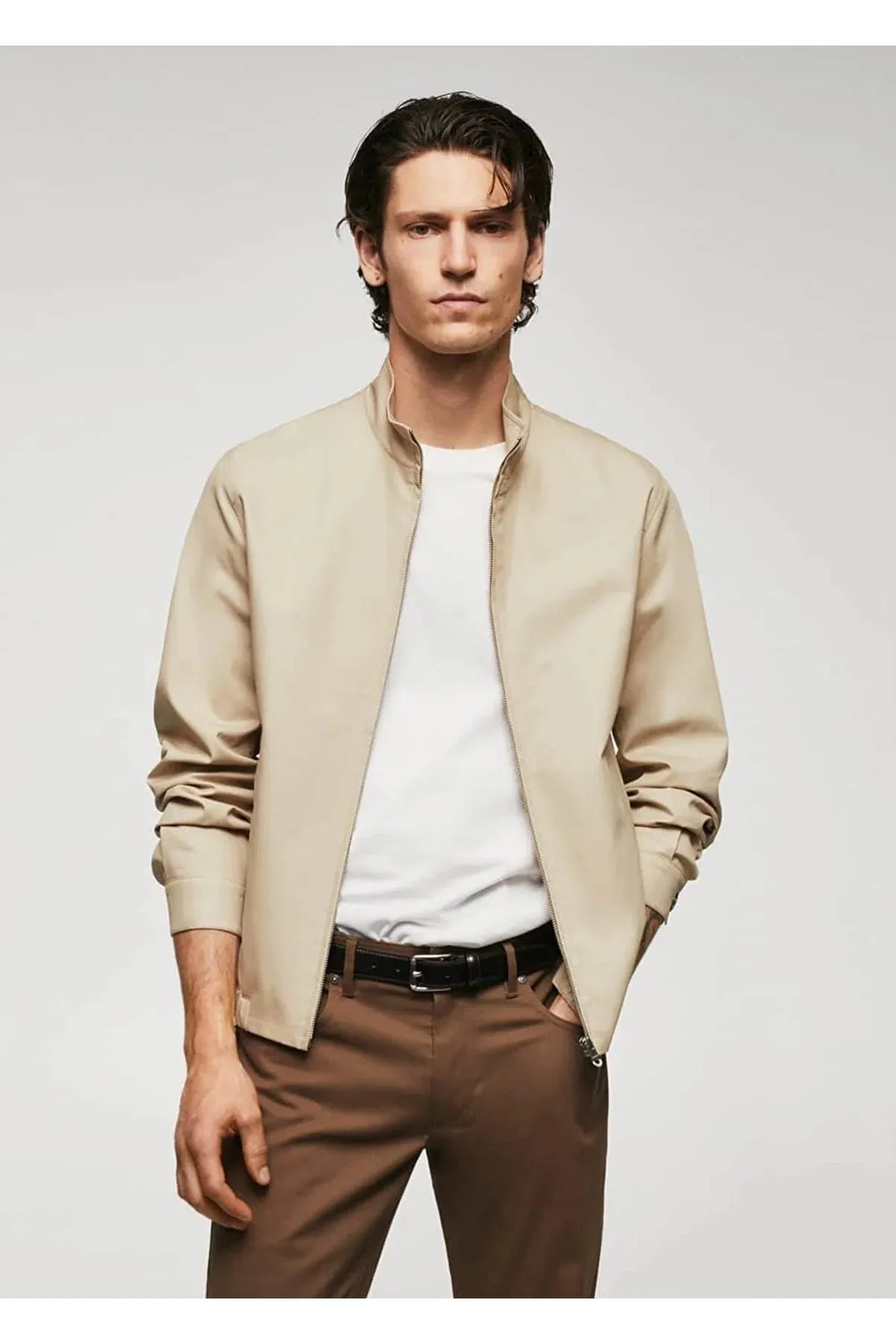 Mango Men's 100% cotton bomber jacket